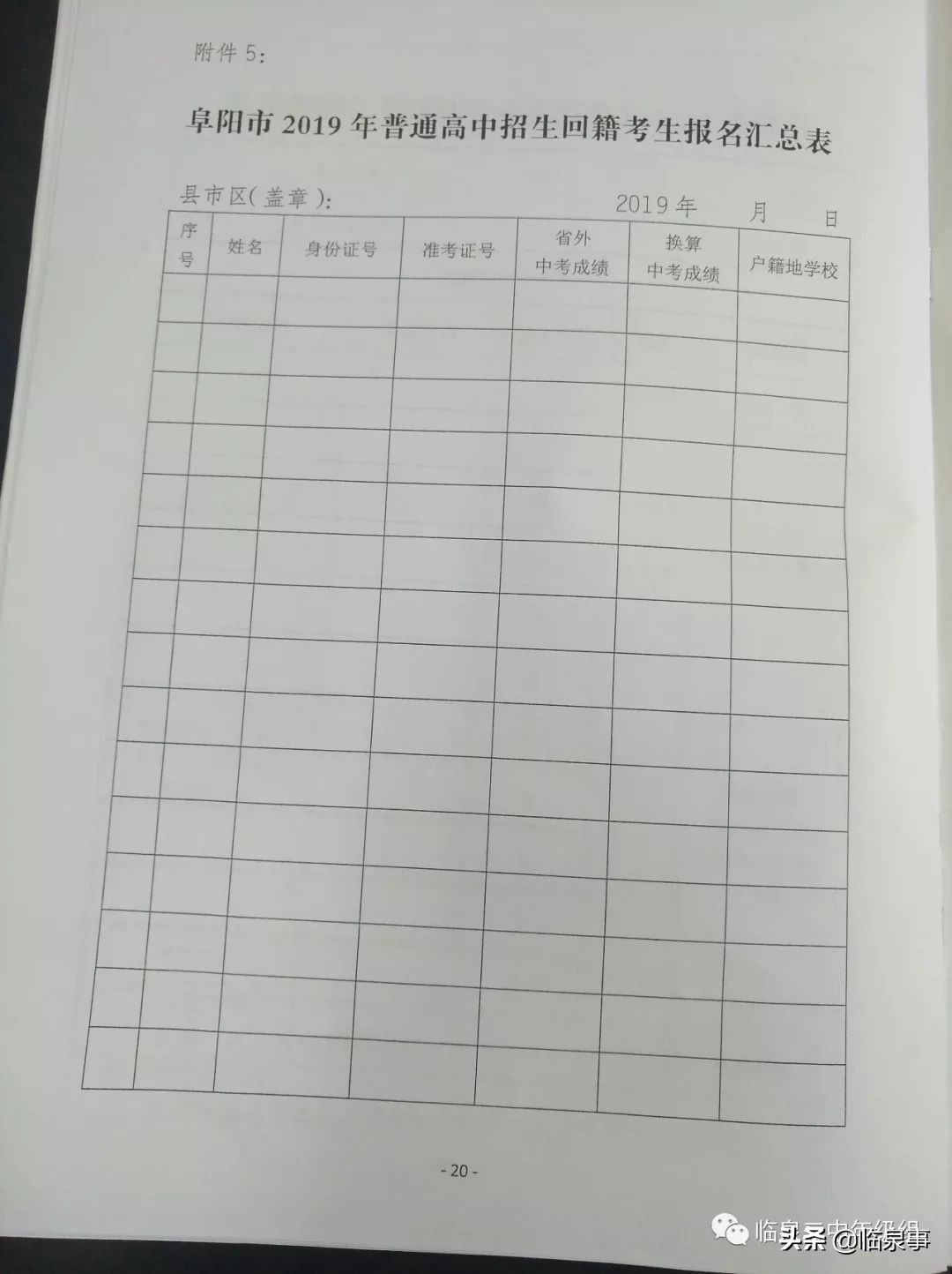 临泉二中高一新生入学须知,2020年临泉二中招生简章