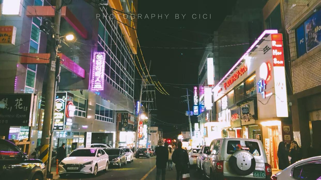 济州岛的深蓝之夜,济州岛的深夜