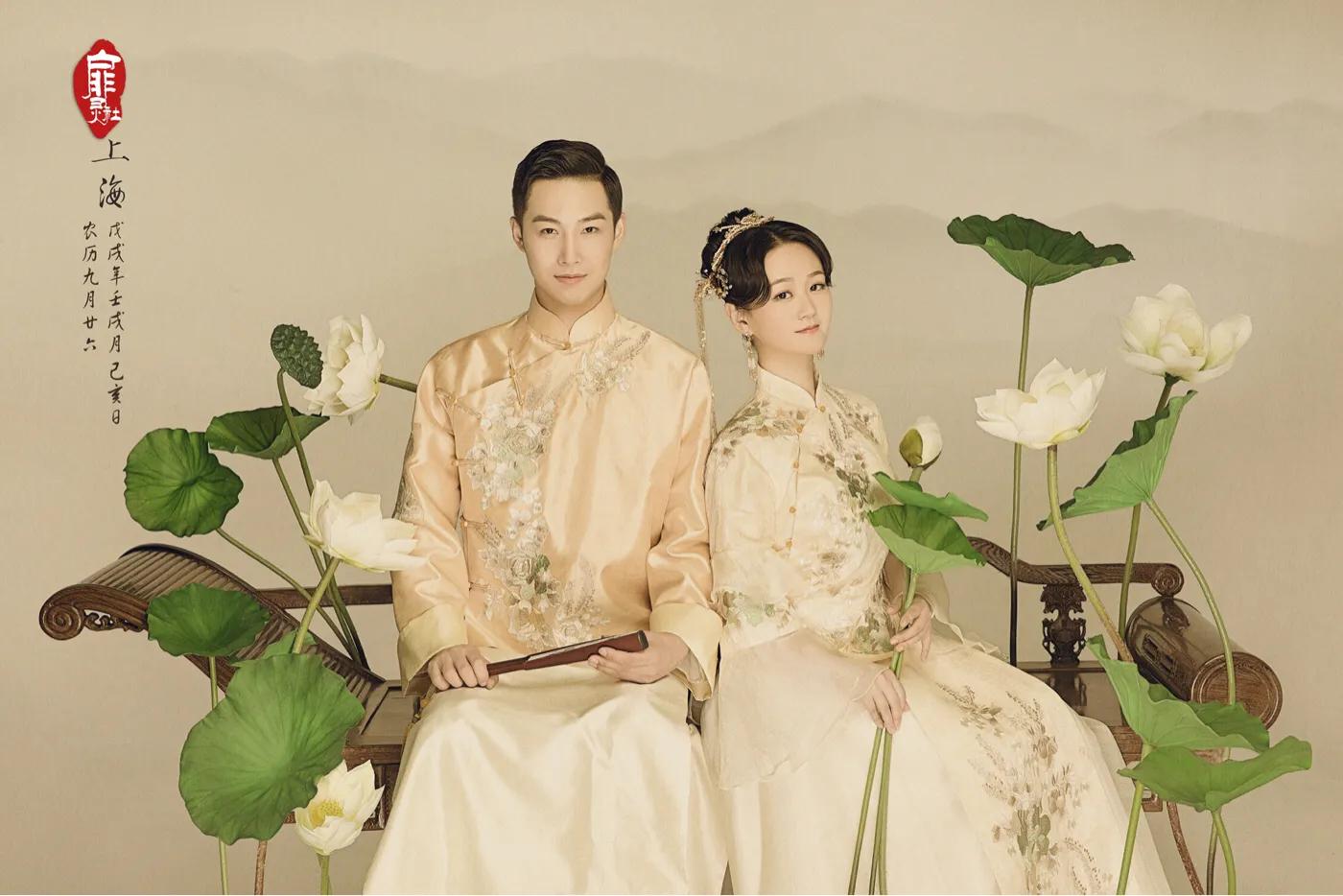 工笔画婚纱照加什么素材好看,工笔画婚纱照是怎么做出来的