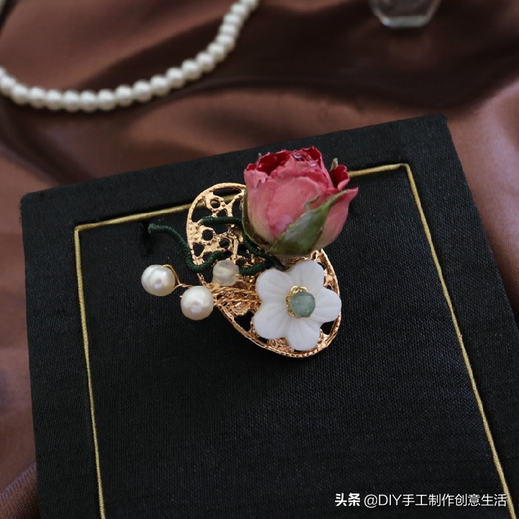 永生花首饰手工diy制作,制作永生花首饰