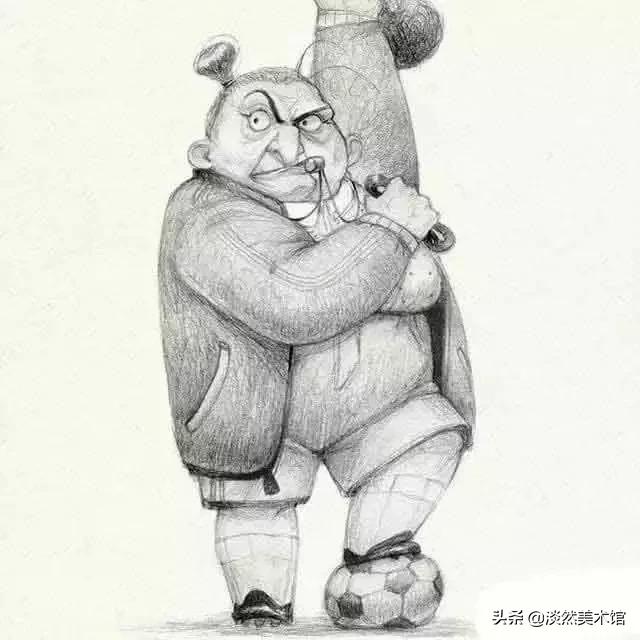 素描画原来可以这么美,素描风插画