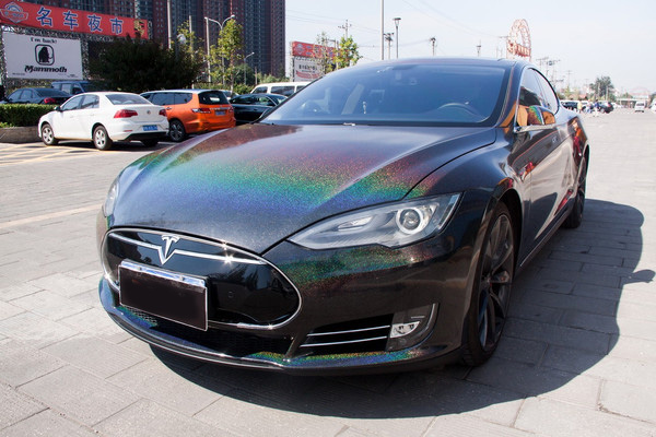 改色膜魔幻星空,苏州专业特斯拉改色贴膜