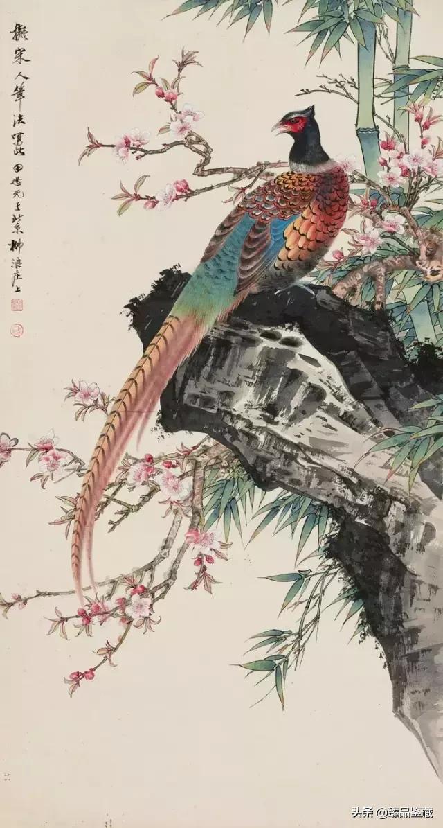 工笔大师田世光,工笔画大师田世光画孔雀好美