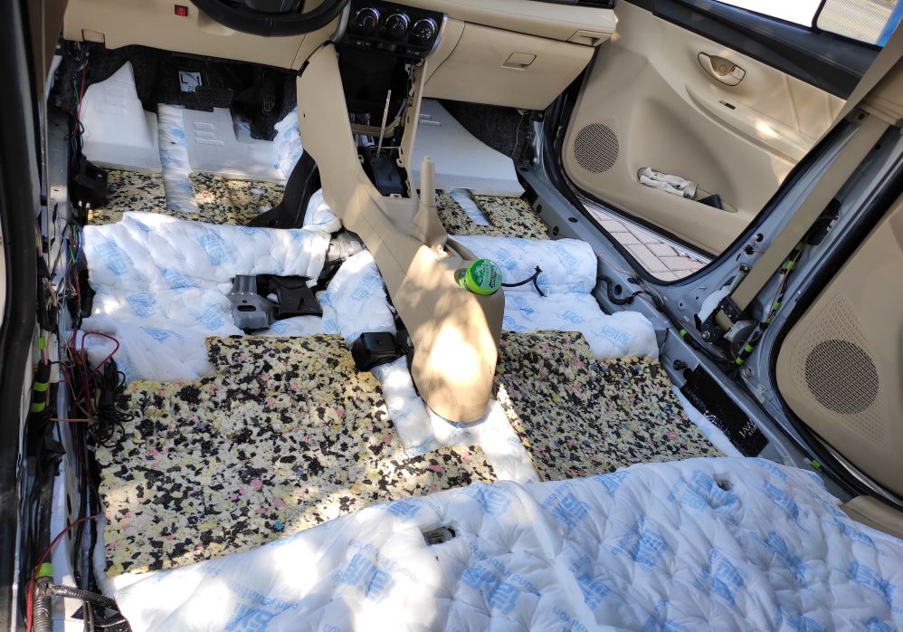 丰田威驰全车隔音多少钱,威驰四门隔音教程