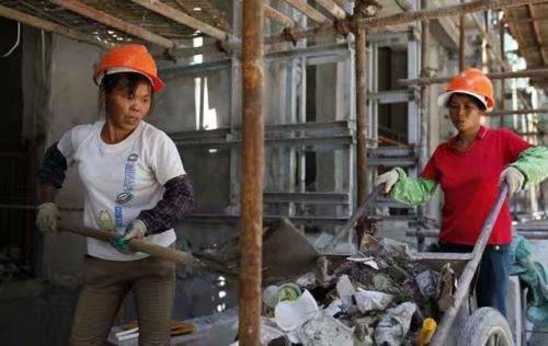 工地女人如何生活,大悟县妇女