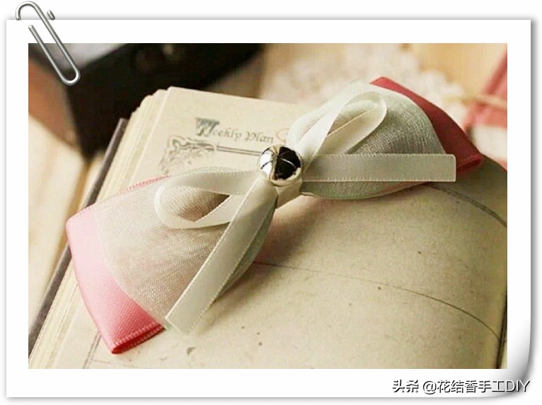 布艺发饰三层蝴蝶结发夹鸭嘴夹,手工制作蝴蝶结发饰教程