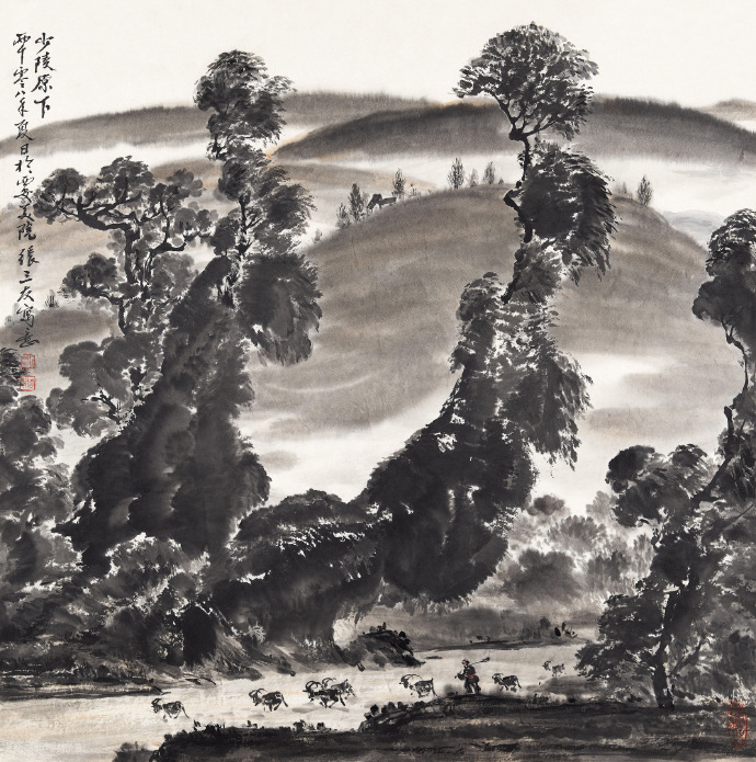 青年艺术家张荣国山水画作品欣赏,张三友的画价格