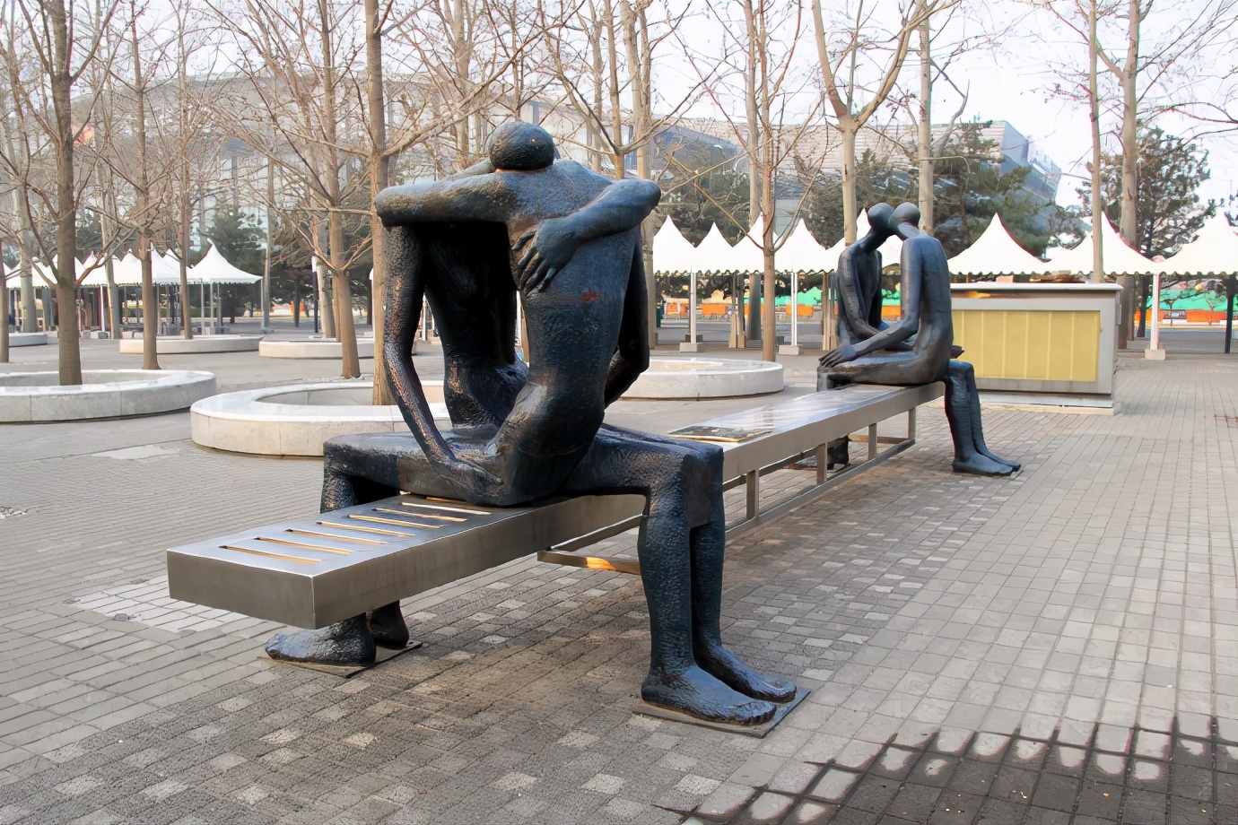 北京鸟巢附近雕塑,鸟巢雕塑效果图