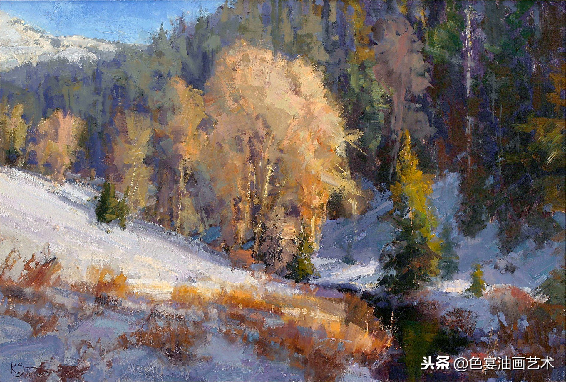 俄罗斯油画大师风景油画教程视频,油画大师油画风景创作教学视频