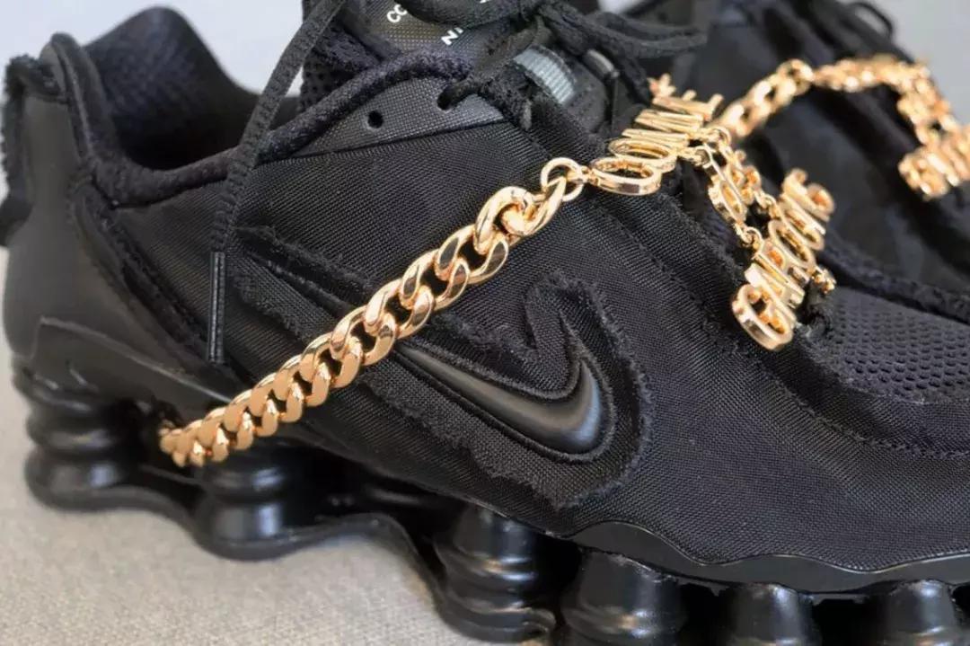 nikeshox系列篮球鞋红黑,NikeShoxTL黑金联名球鞋