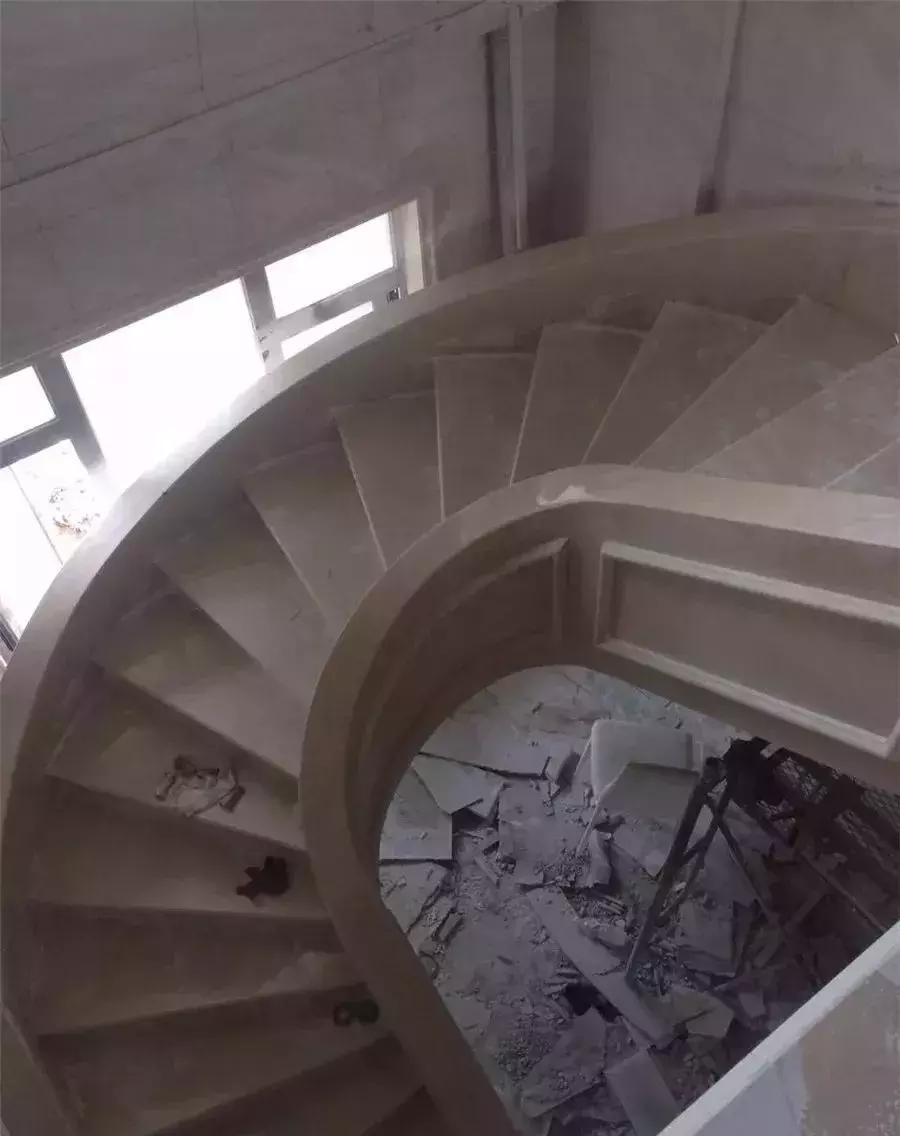 旋转楼梯的石材做法大全,石材旋转楼梯施工图解