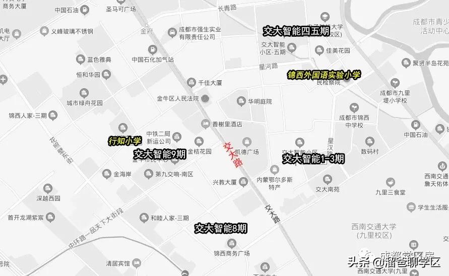 一路之隔的楼盘,一路之隔的小区