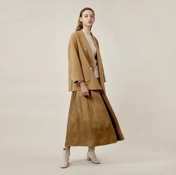 大格子大衣好看吗,焦糖色大衣好看吗