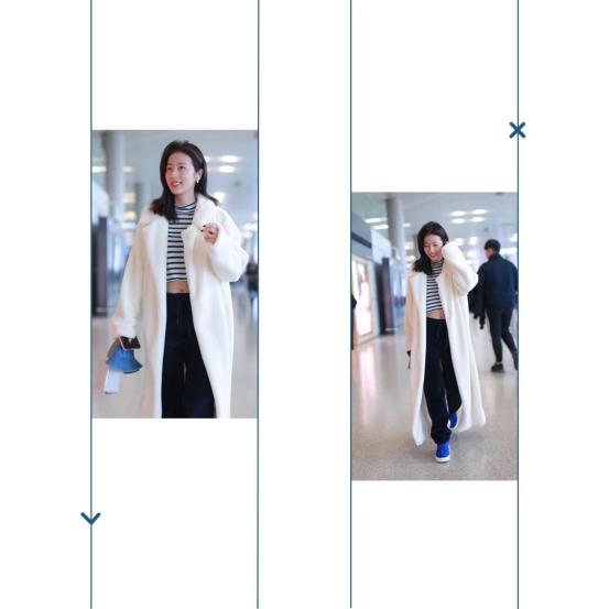 冬季穿一身白超时髦，和周雨彤学习白色服饰搭配，清纯又显白