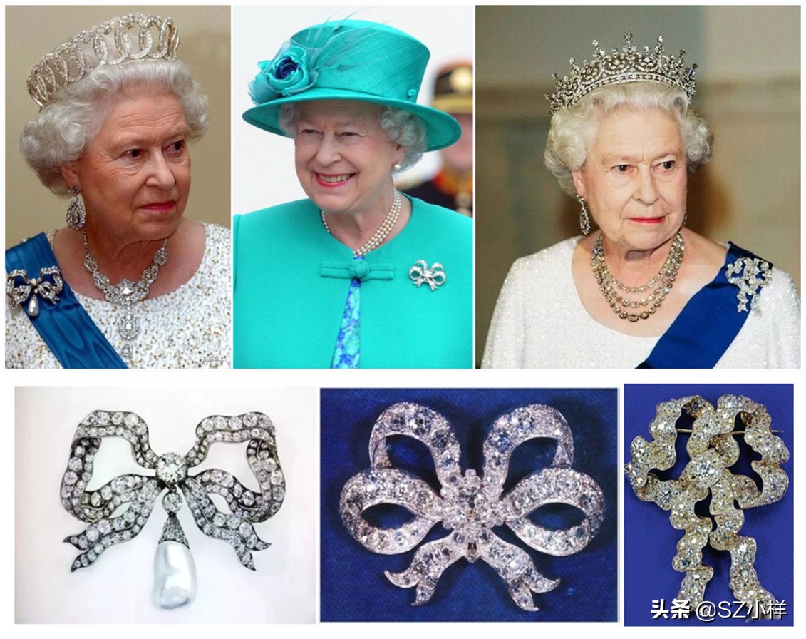 英国女王多奢侈,英国女王佩戴珠宝来源图