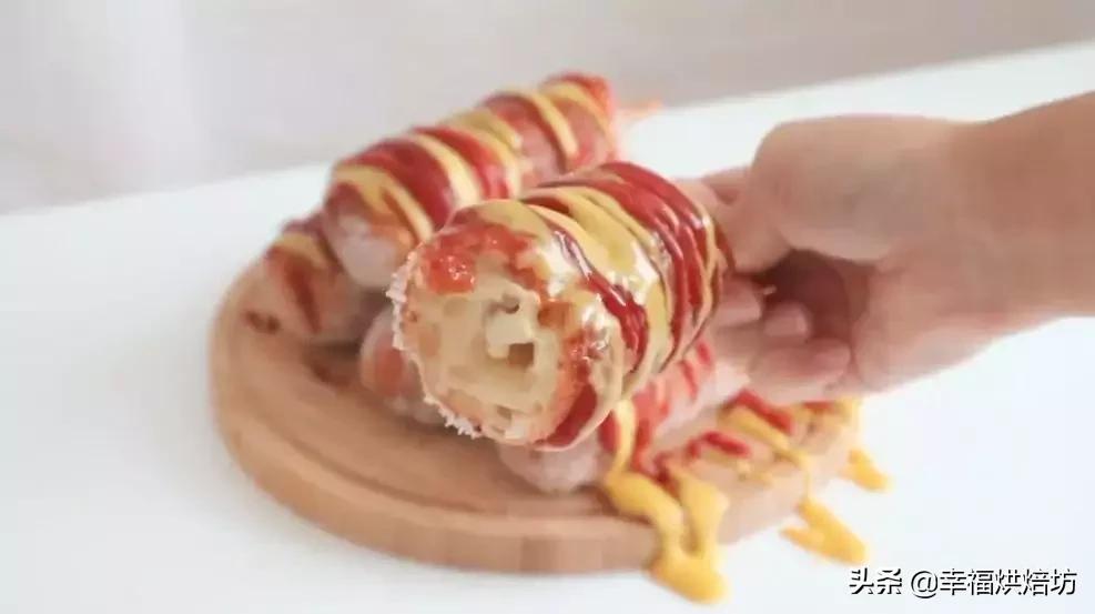 在家做韩国芝士热狗,关于热狗好吃的小零食