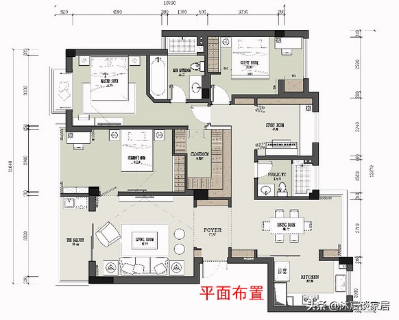 入门现代美式大气高端玄关,夫妻俩简单毛坯房装修