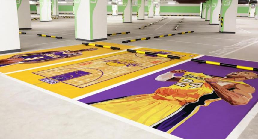 地下车位墙绘,哈尔滨车位涂鸦墙绘