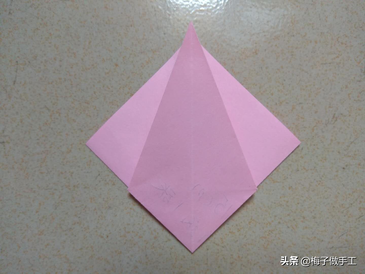 折纸手工陀螺简单一张纸,折纸陀螺一张纸做法最简单