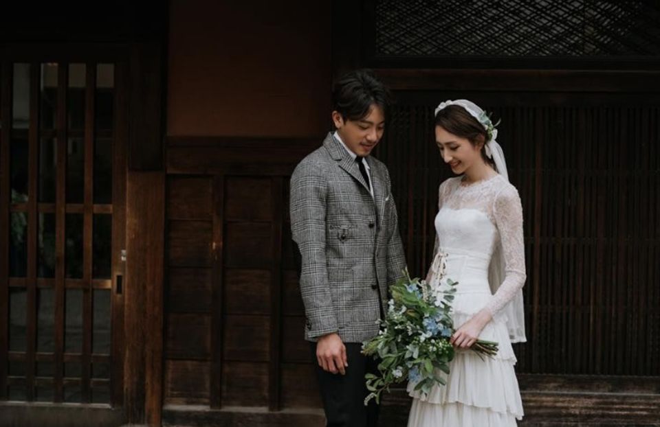 陈妍希唐嫣婚纱照,贾静雯婚纱礼服