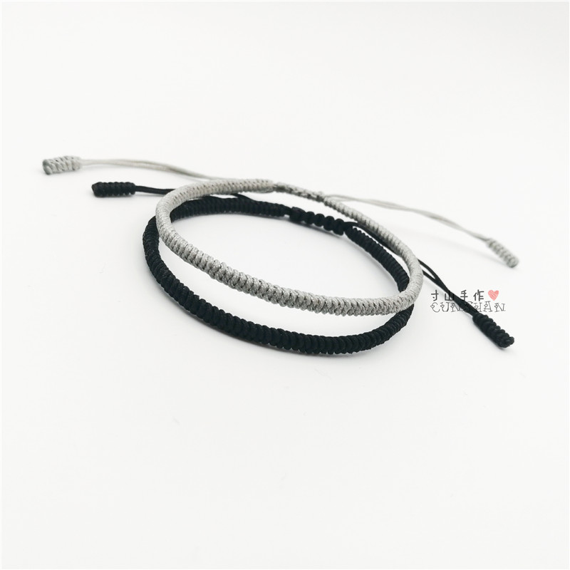 手串绳结打法中国结双线凤尾结,绳结中国结编法大全图解