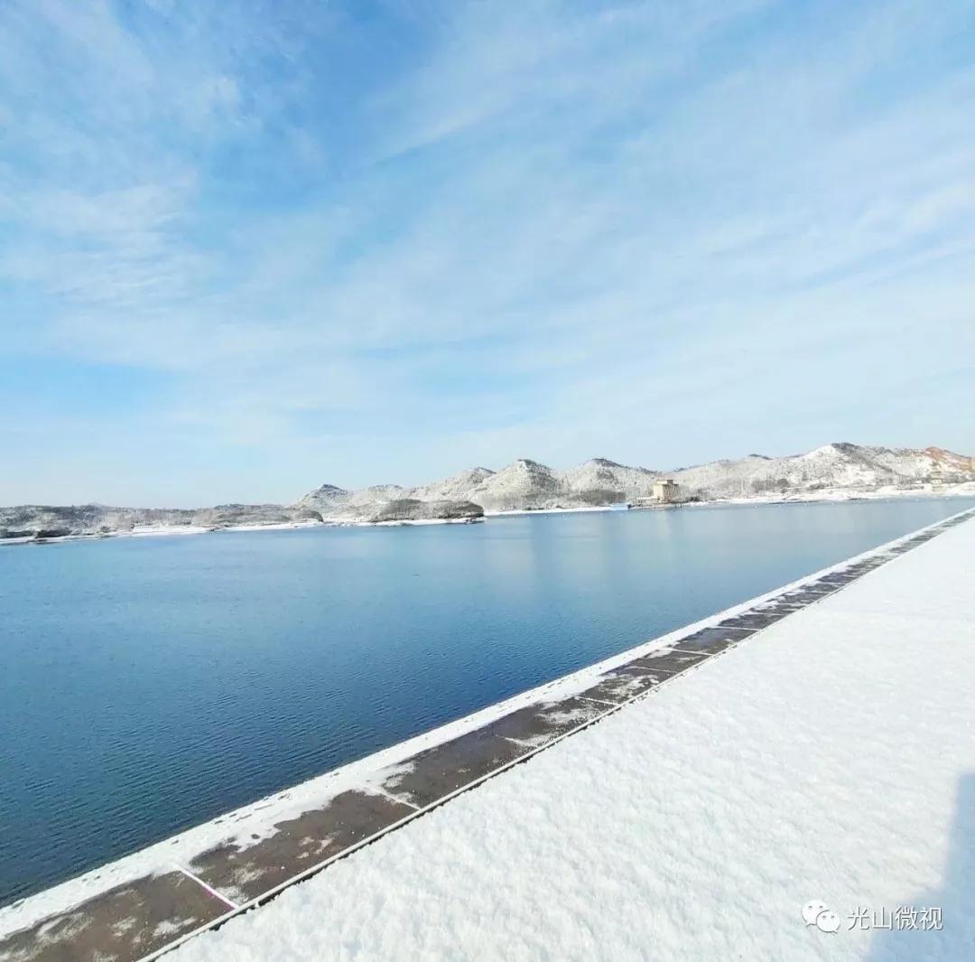 替你“打卡”!疫情中的光山雪景