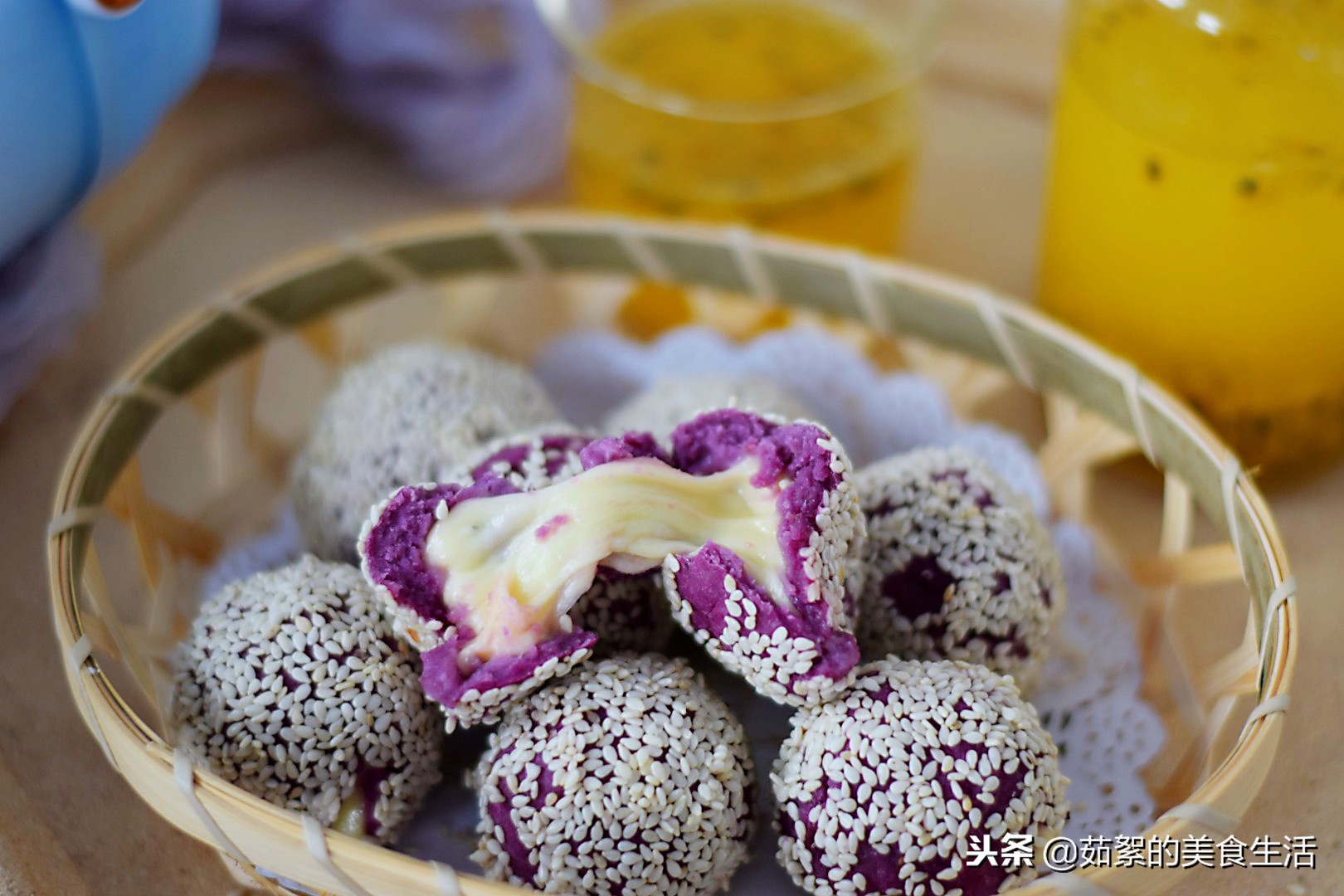 紫薯球低脂,紫薯球除了炸还能怎么做