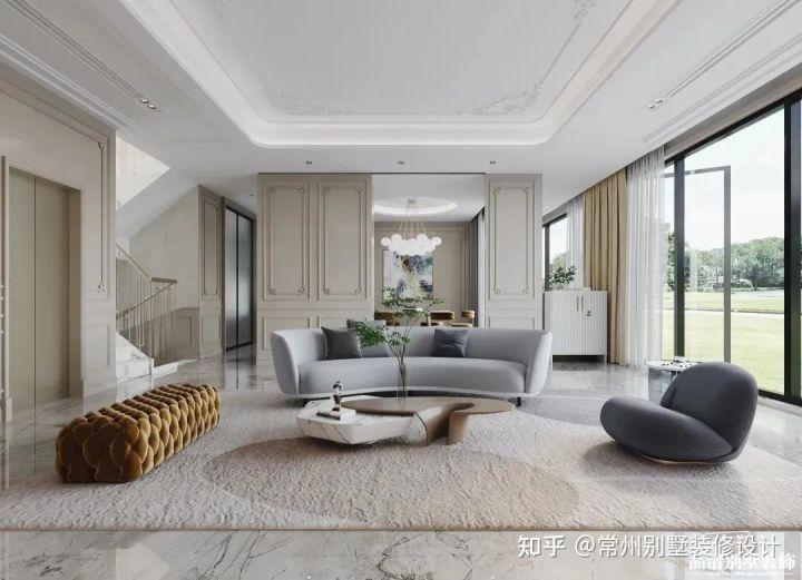 别墅装修美式轻奢风格视频,美式装修风格别墅案例