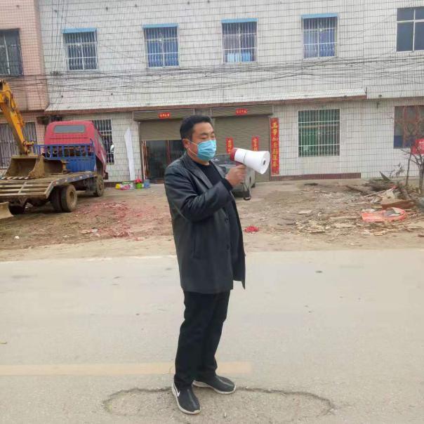 喇叭支书周克平战疫一线践初心,社旗苗店镇周克平