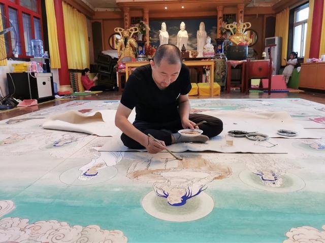 观音菩萨三十二像工笔画,观世音菩萨画像工笔画