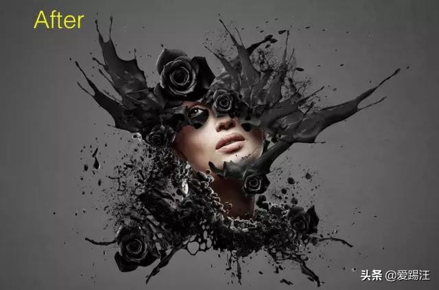 ps如何做成古风水墨晕染特效教程,ps设计复古烟雾效果人像海报教程