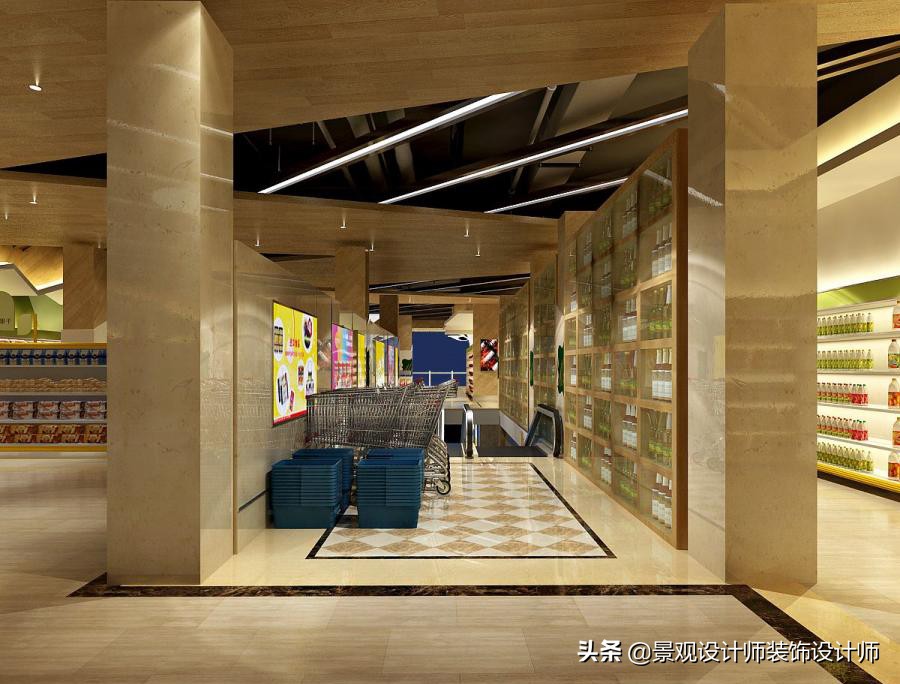 商场店铺设计案例图纸,超市设计图解大全