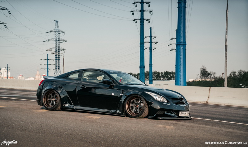 英菲尼迪g37外观改装2010款,英菲尼迪g37改装lb包围效果