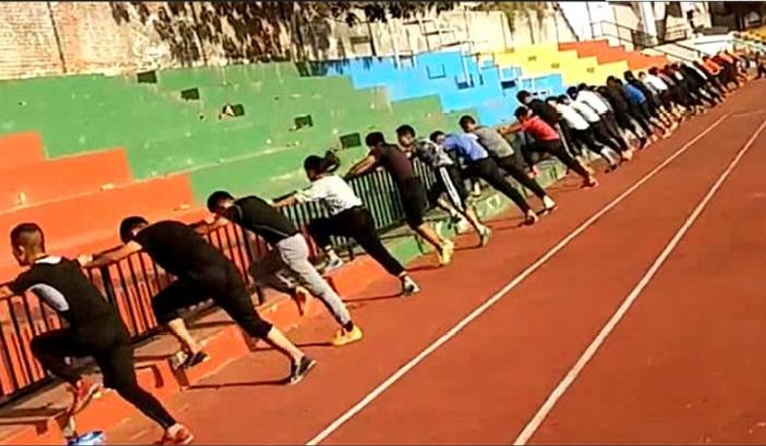 北体男大学生打疫苗,北体男生接种疫苗