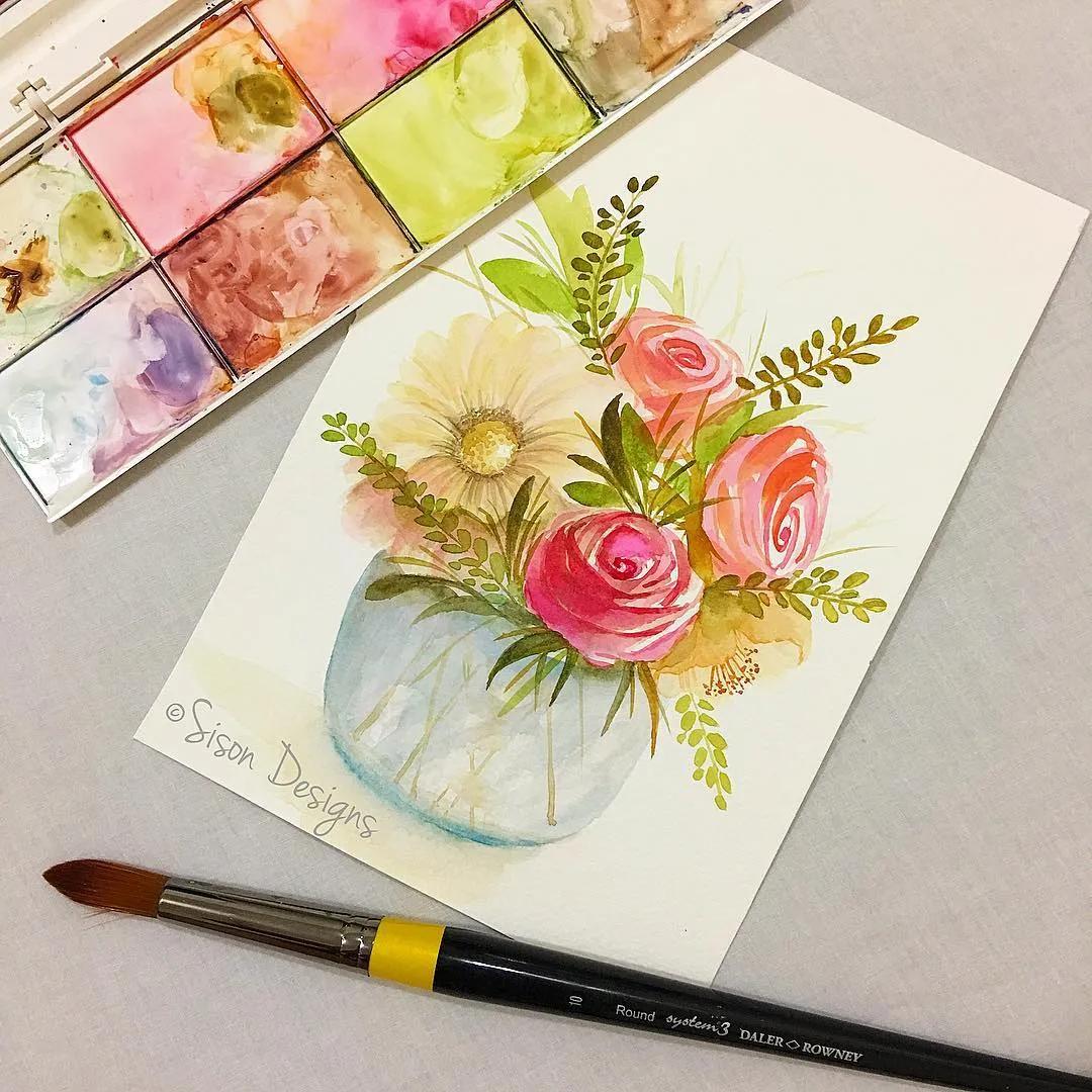 水彩手帐简单教程,水彩笔就能搞定的手账