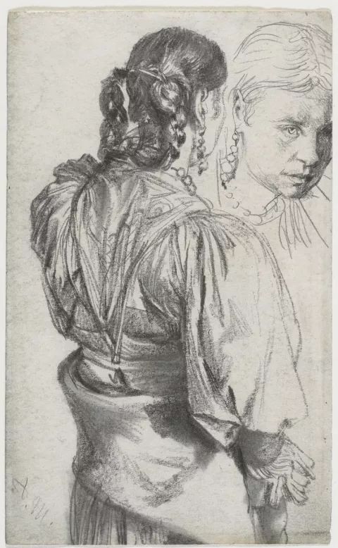 解析速写模范生门采尔，学习速写综合技法！|LAO大师