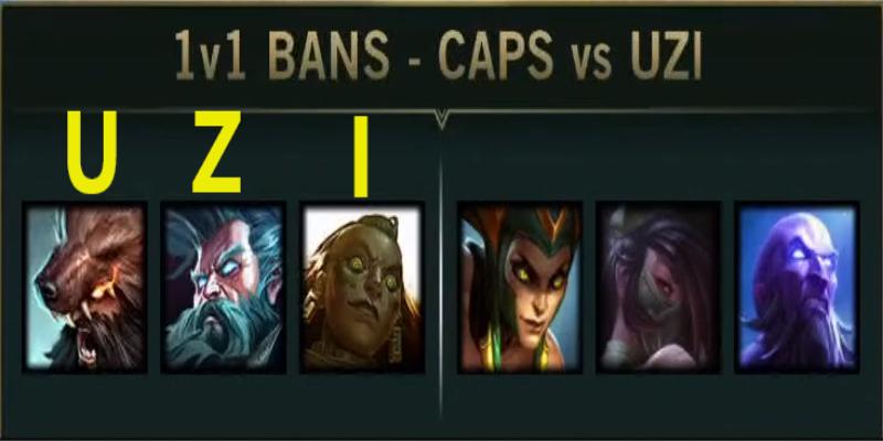 caps峡谷之巅遇uzi,caps给doinb抛飞吻