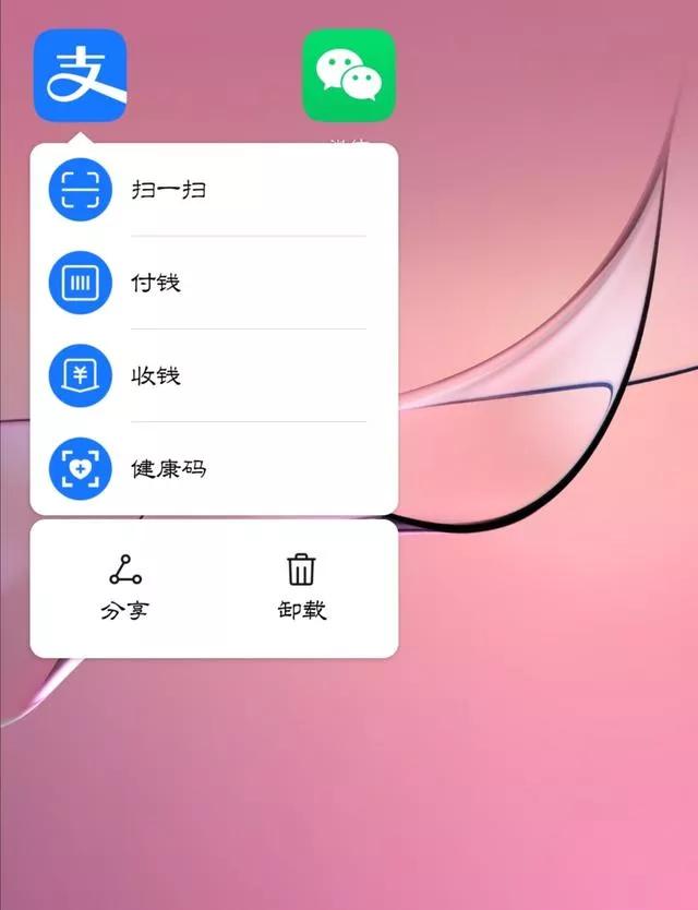 微信支付宝快捷支付放到桌面,苹果怎么把支付宝扫一扫放桌面