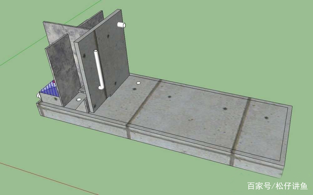 一组小号鱼池的设计图，简单实用，可以参考！