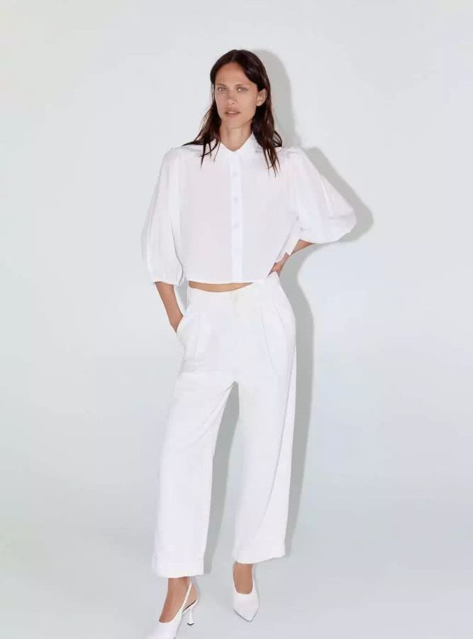 zara值得入手的连衣裙,zara新出的牛仔开叉连衣裙