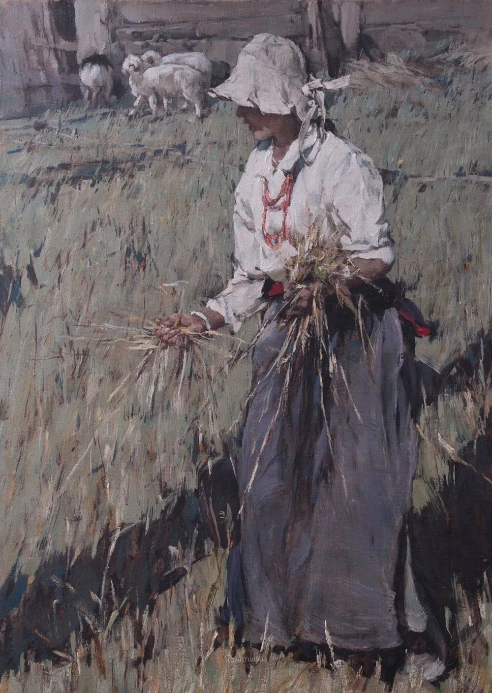 中国写意油画双年展高清作品集,国韵经典油画第五届