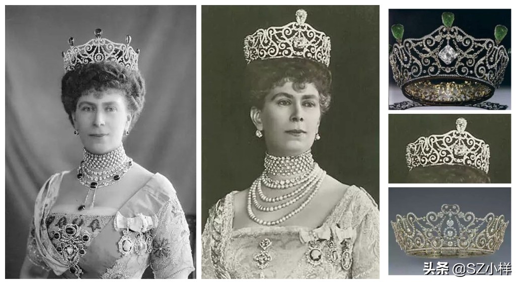 英国女王多奢侈,英国女王佩戴珠宝来源图
