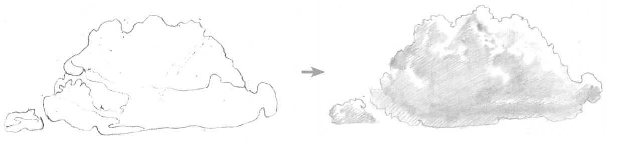 初学者画山石的方法,山水画入门基础画法