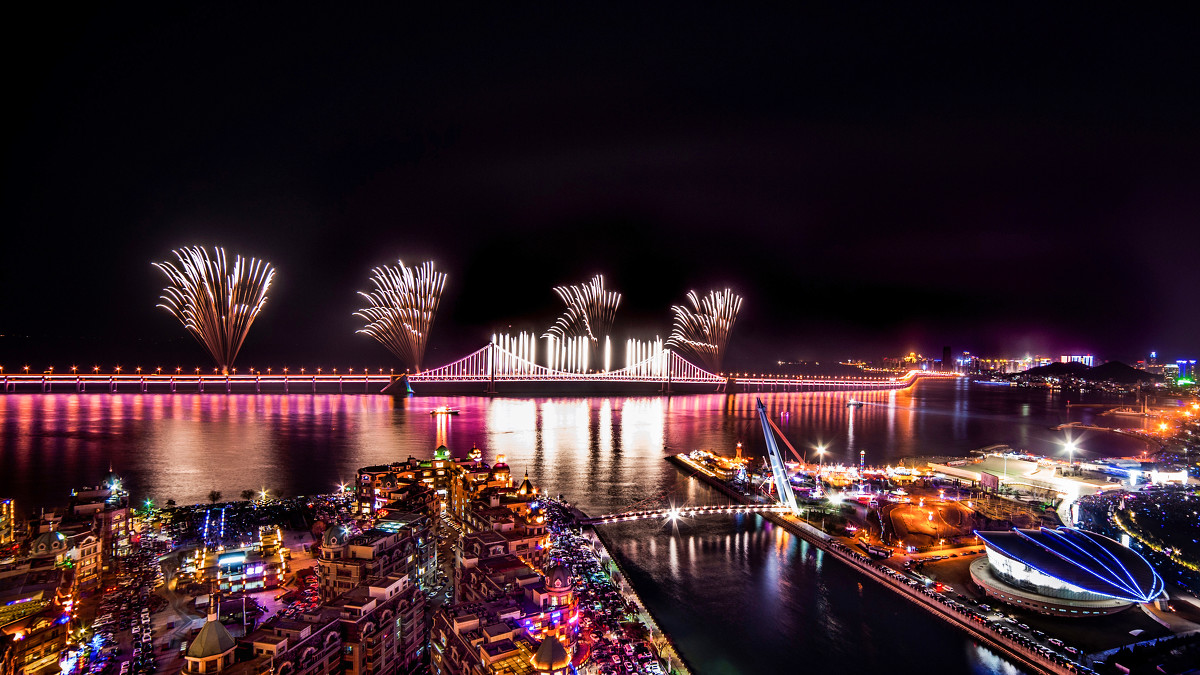 大连旅游星海湾大桥,大连旅游第一站星海广场