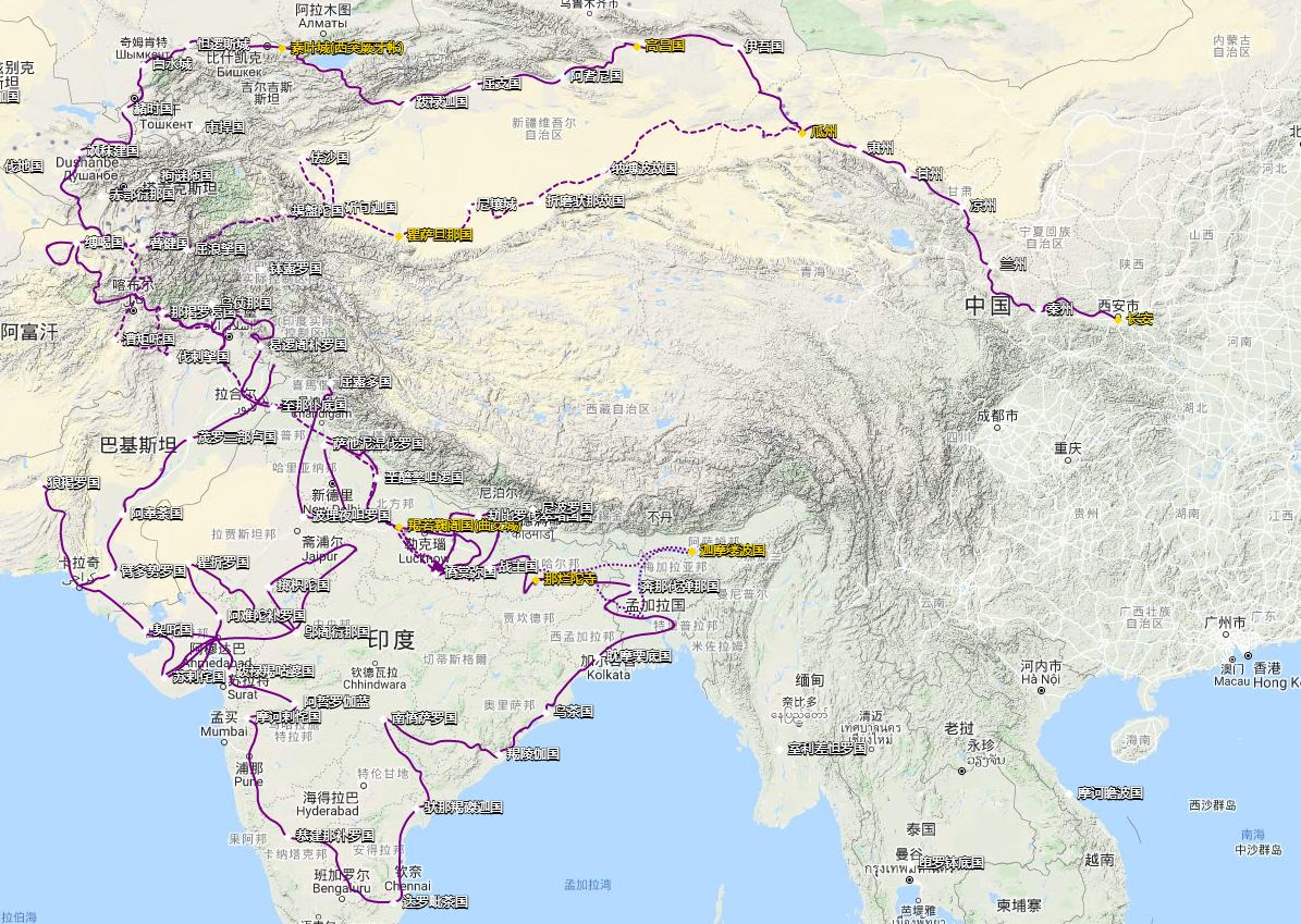 西游记真实的西行纪,还原西游之路真实事件