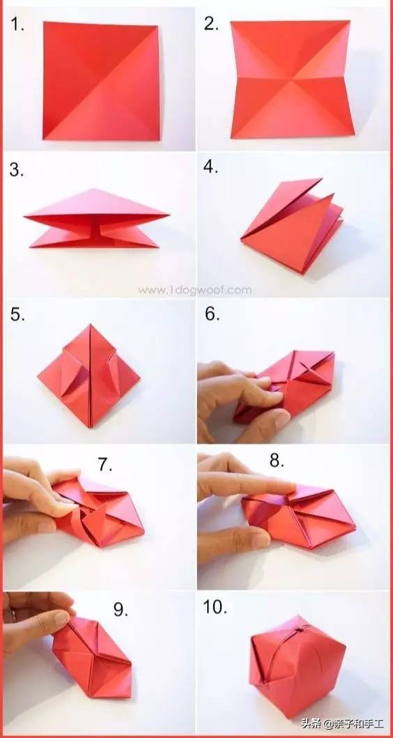 创意手工折纸挂起来装饰,手工折纸创意垃圾桶照片