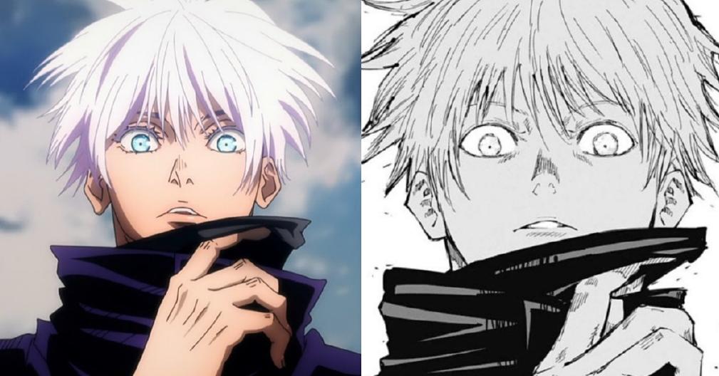 五条悟露脸原版漫画,五条悟动画截图