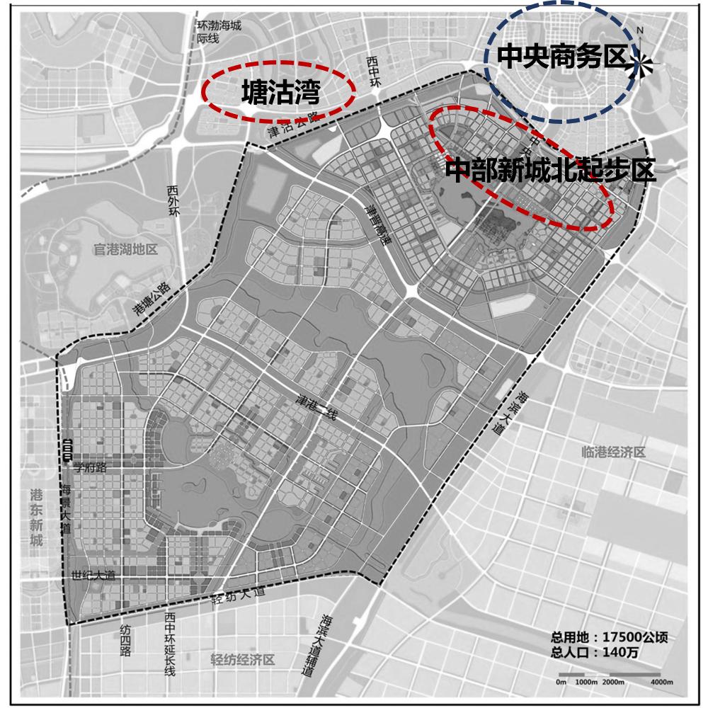 天津滨海新区中部新城奥体中心,滨海新区中部新城的发展前景如何