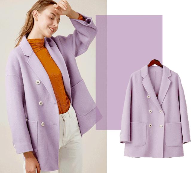 大格子大衣好看吗,焦糖色大衣好看吗