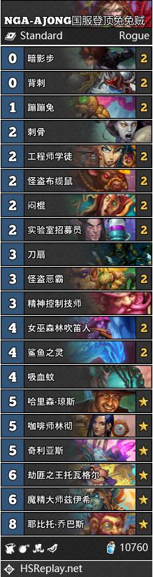 炉石传说最新任务线,炉石传说月初标准卡组